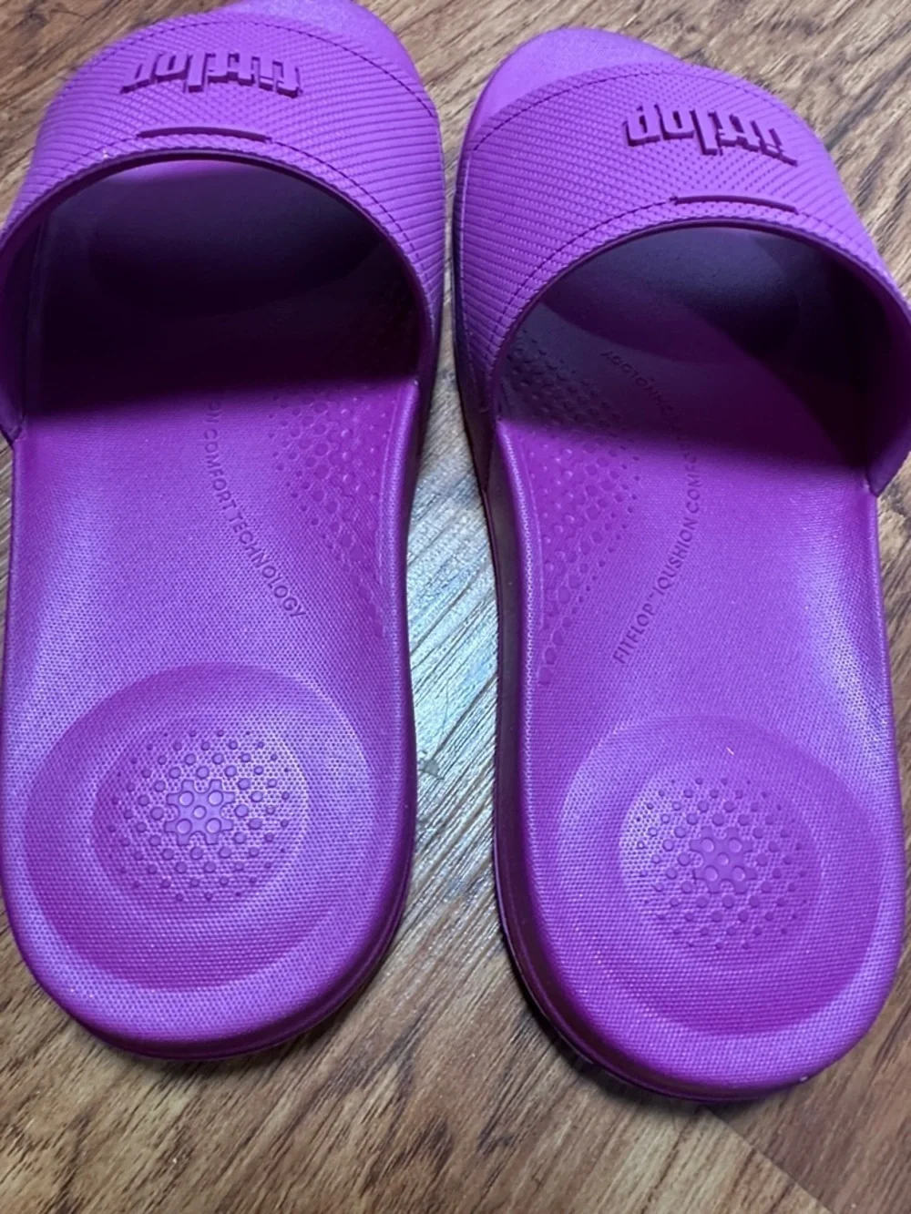 FitFlop Iqushion House Slide Sandals Miami Violet EU 43 Women’s 11/12 NWOT